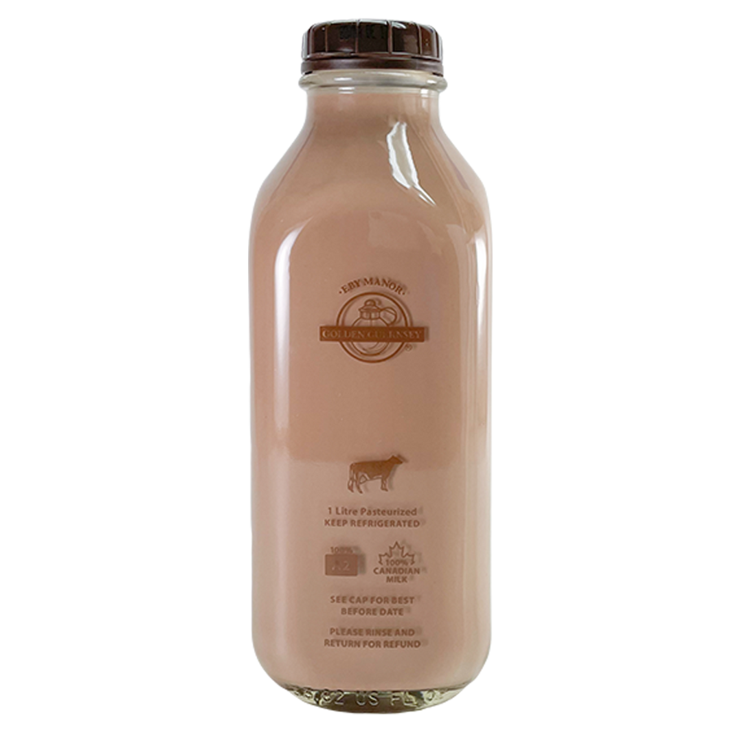 Eby Manor Golden Guernsey 4% Chocolate Milk - 1L