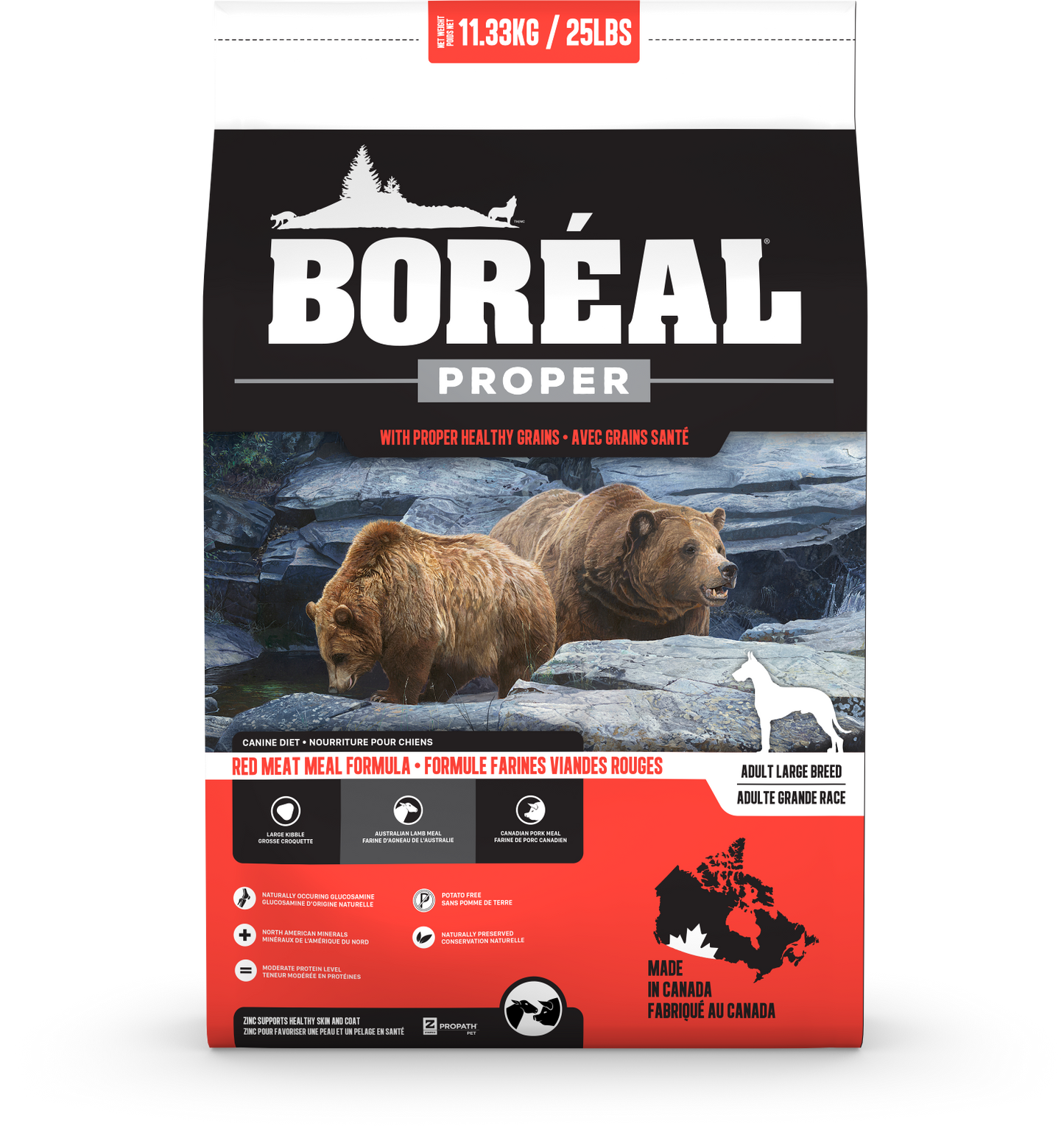 BORÉAL Proper Large Breed Red Meat - 11.3kg
