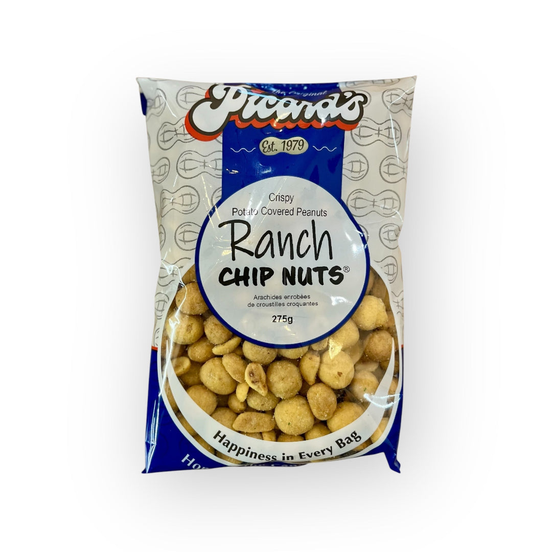 Bag of Picard's Ranch Chip Nuts on a white background