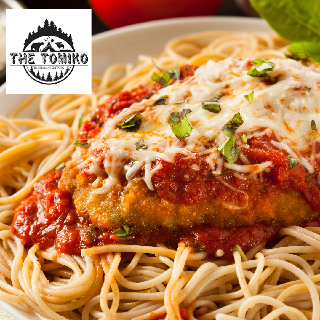 The Tomiko Ready-Made Meal - Chicken Parmesan with Spaghetti Noodles