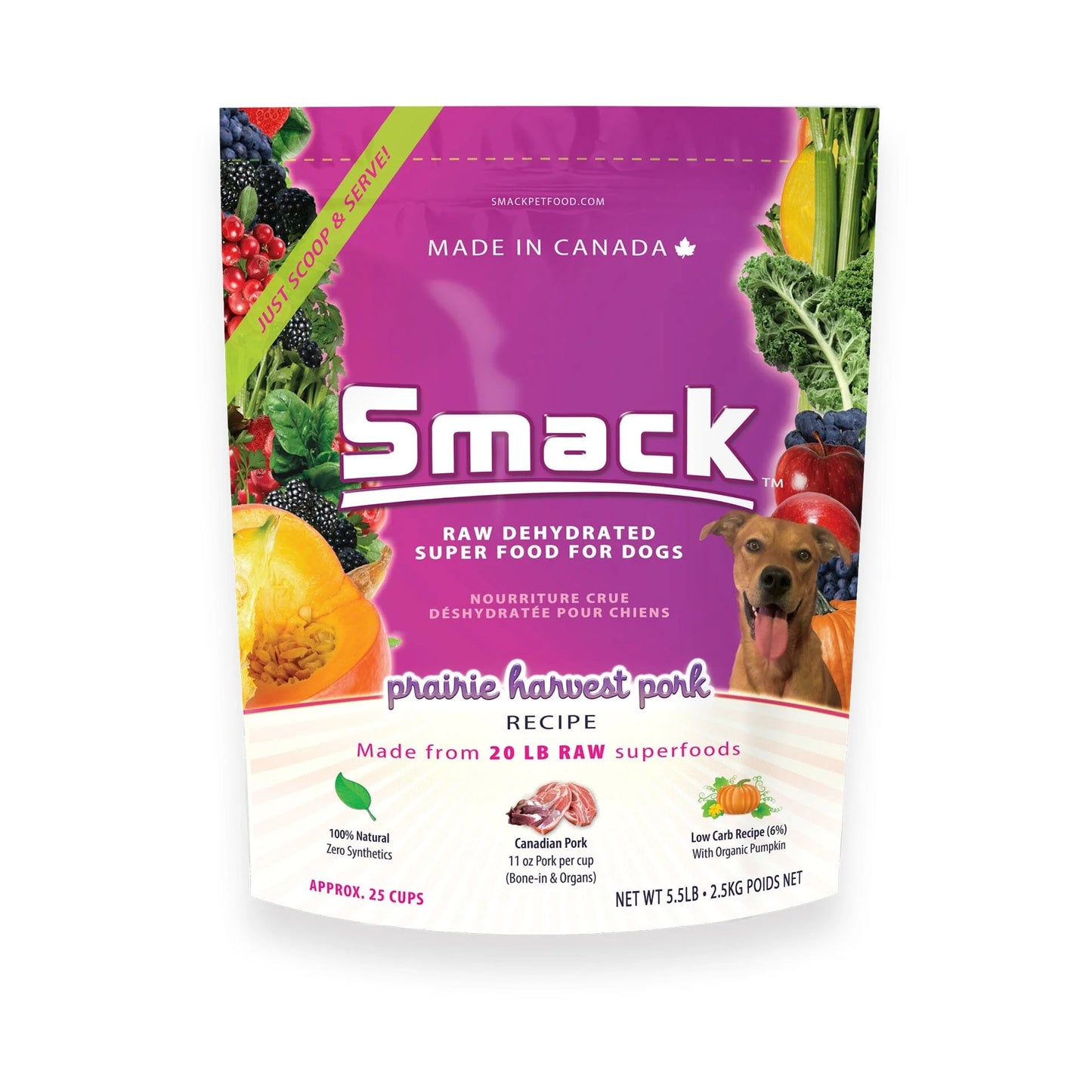 Smack Prairie Harvest Pork (Dog) - 2.5kg