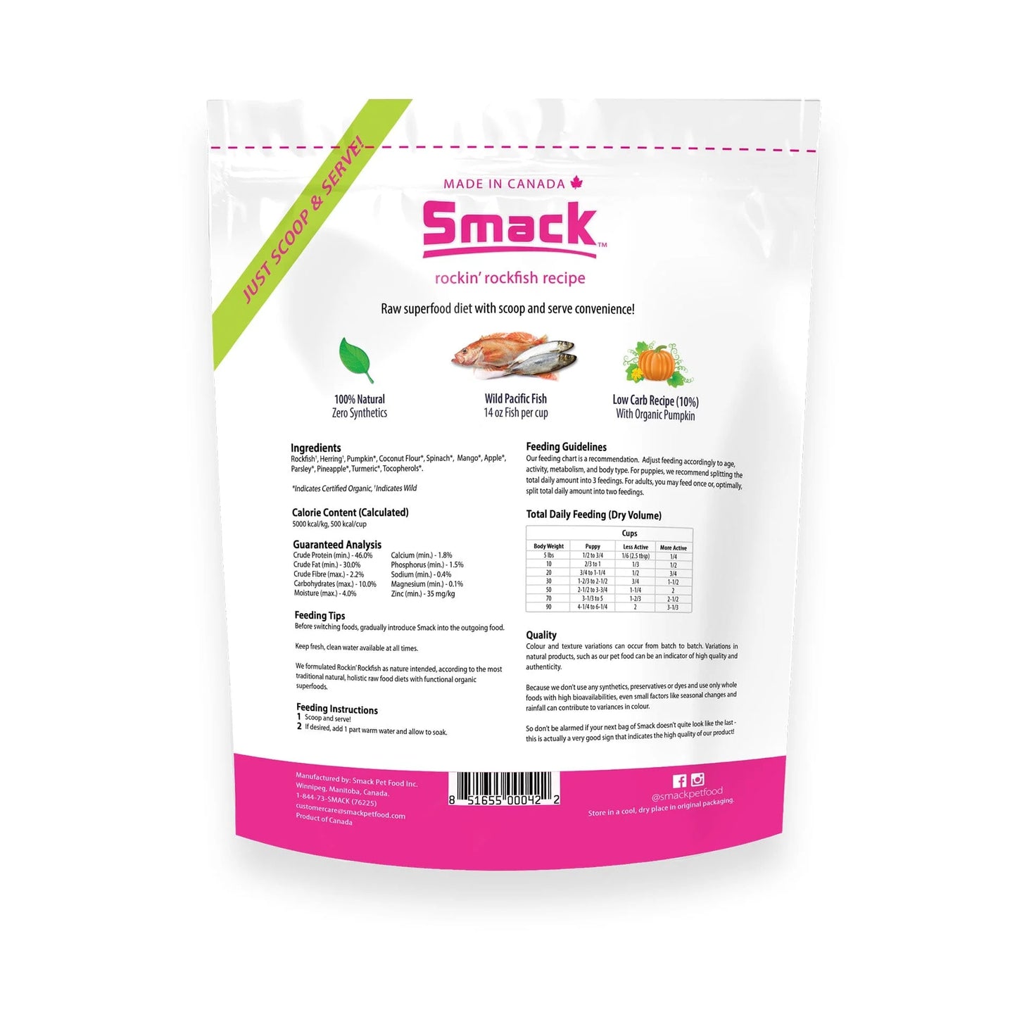Smack Rockin' Rockfish (Dog) - 2.5kg