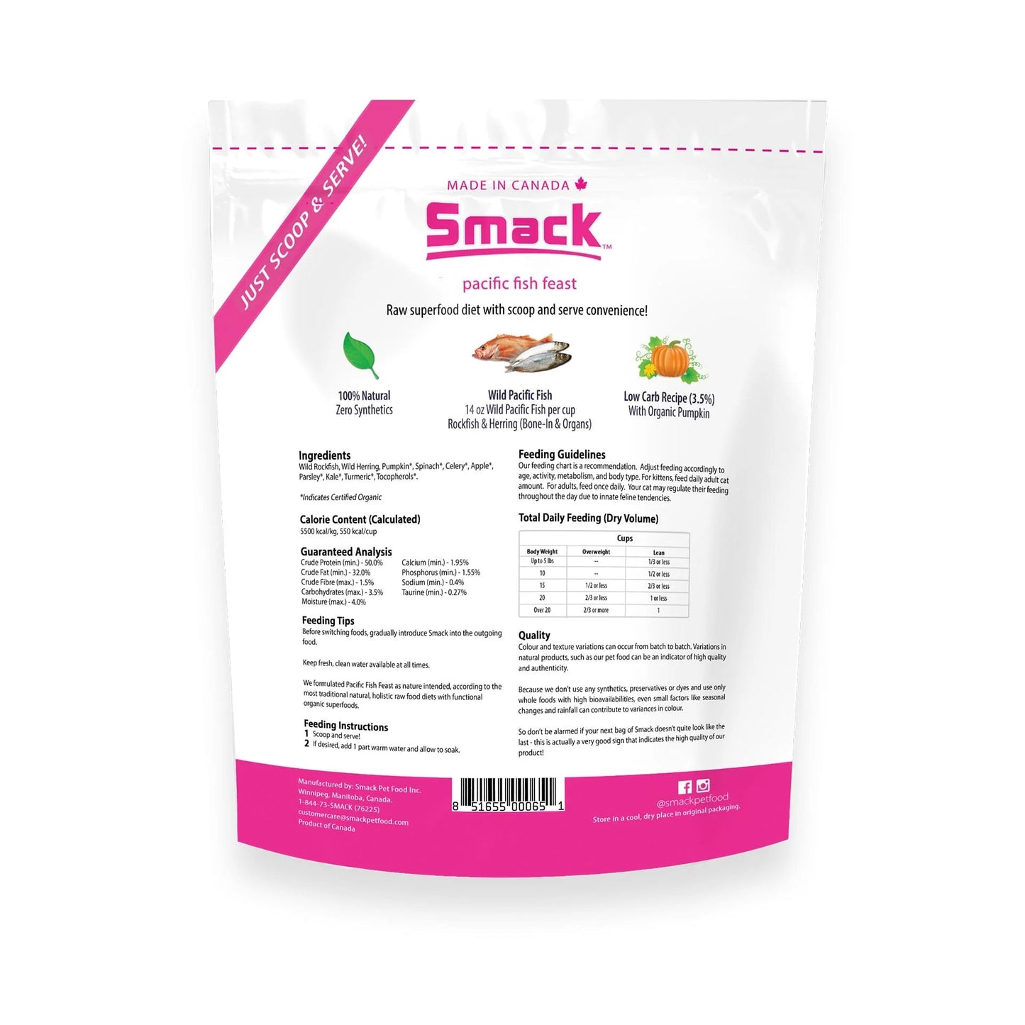 Smack Pacific Fish Feast (Cat) - 1.5kg